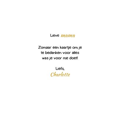 Bedankkaart met bedankt is verschillende talen 3