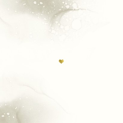 Bedankkaart trouw met roze klokwinde Achterkant