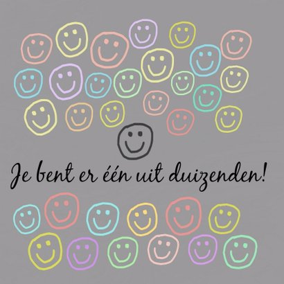 Bedankkaartje blij met jou IW 2