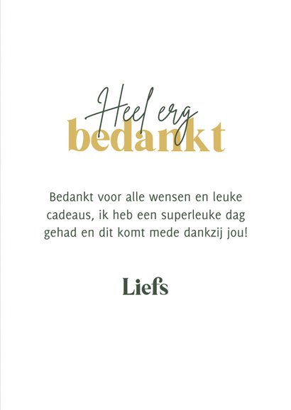 Bedankkaartje communiefeest groen met patroon 3
