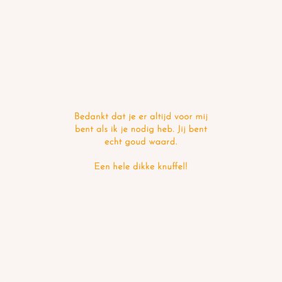 Bedankkaartje jij bent goud waard paars gestreept hartjes 3