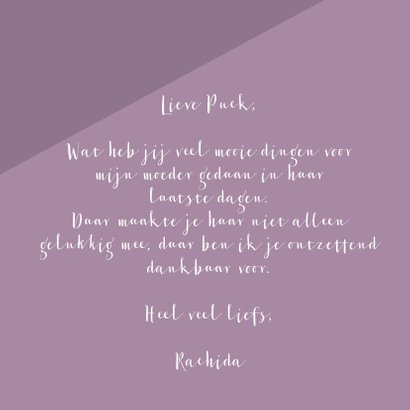 Bedankkaartje: voor een vrouwelijke engel 3