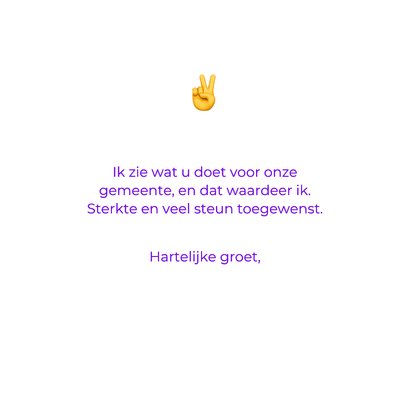 Bedankkaartjes - Steun lokale politici - Bloem 3