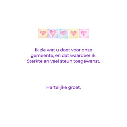 Bedankkaartjes - Steun lokale politici 3