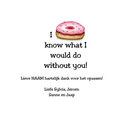 Bedankkaartjes sweet cupcake 3