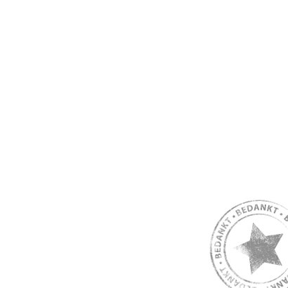 Bedankt bloemen met stempel 3