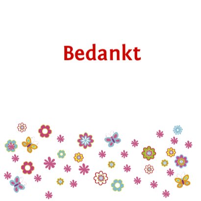 Bedankt communie bloemen 3