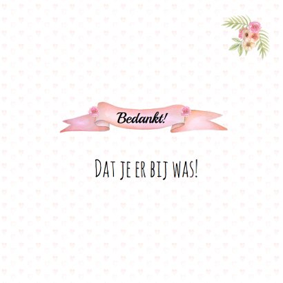 Bedankt communie hart meisje 3