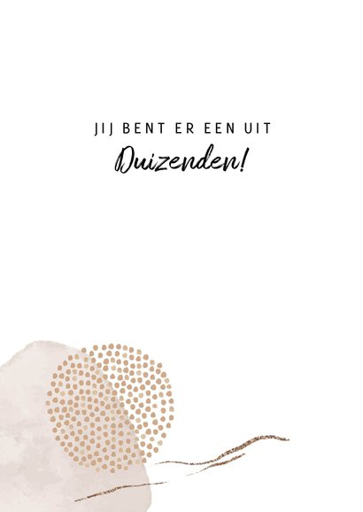 Bedankt ik vind je geweldig! 2