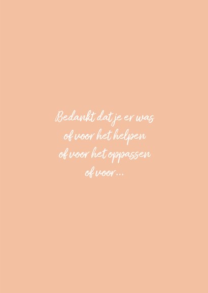 Bedankt kaart met roos 3