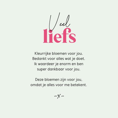 Bedankt mam bloemen vrolijk kader 3