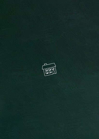 Bedankt schoolbord juf meester Achterkant