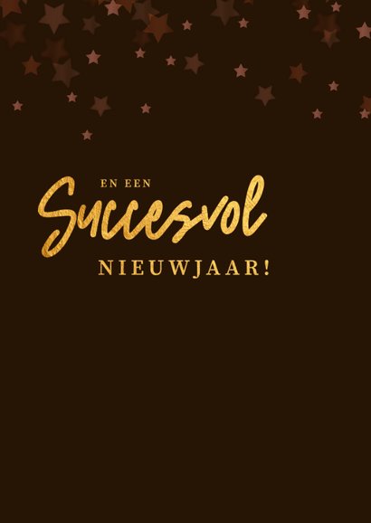 Bedankt voor de samenwerking - golden - Zakelijke kerstkaart 2