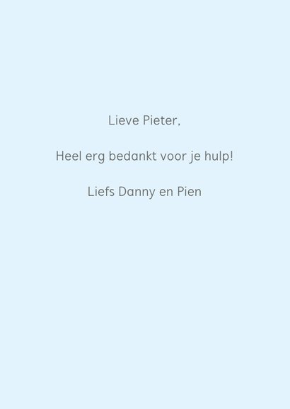 Bedankt voor je hulp N09 3