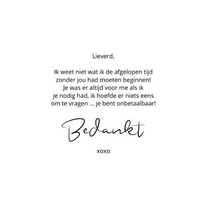 Bedankt You deserve a BIG thank you 3