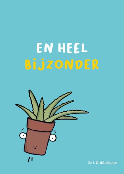 Bedanktkaart jij bent plantaardig grote plant 2