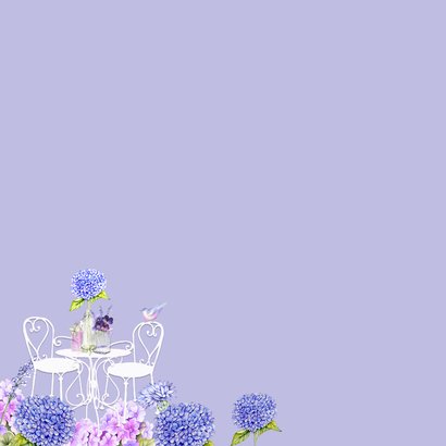 Bedanktkaart tuinsetje bloemen 2