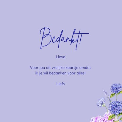 Bedanktkaart tuinsetje bloemen 3