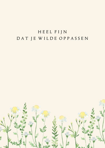 Bedanktkaart veldbloemen 3