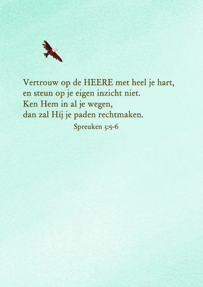 Belijdenis kaart met arend en regenboog 2