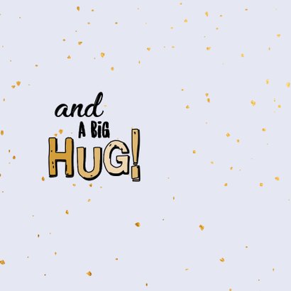Best new year wishes - text and gold - nieuwjaarskaart 2