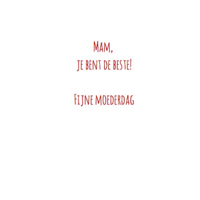 Beste mama ooit - letters 3