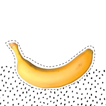 Beterschap banaan gezicht 2
