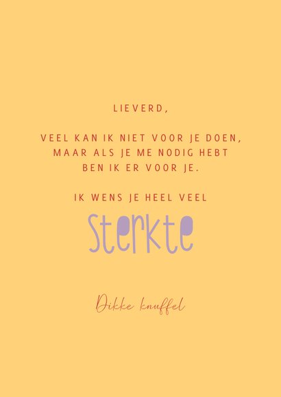 Beterschap Be strong and fight cancer 3