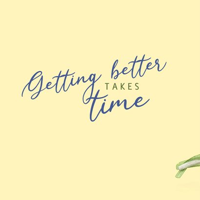 Beterschap burn out blauw druifje met slak 2