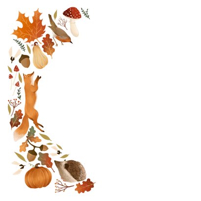 Beterschap kaart in herfst sfeer 2
