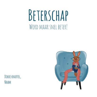 Beterschap. Konijn heeft griep 3