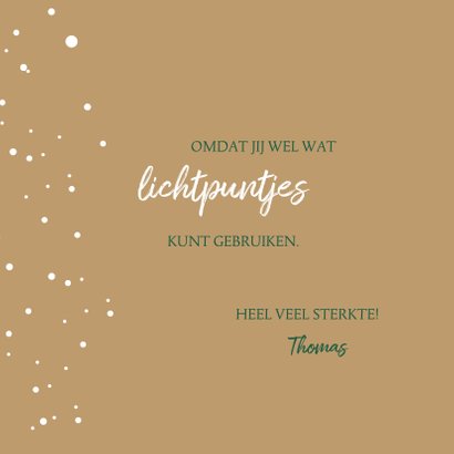 Beterschap lichtpuntjes van mij voor jou 3