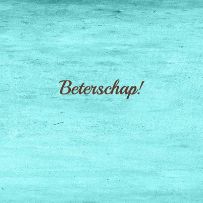 Beterschap zonnebloemen label 3