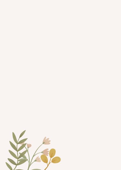 Beterschapkaart bloemen met vogeltjes  2