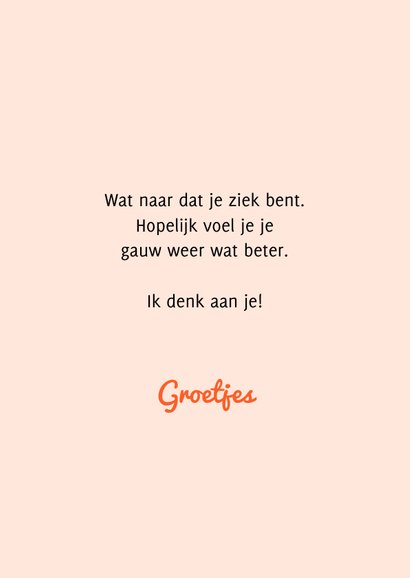 Beterschapskaart bloem in pot oranje 3