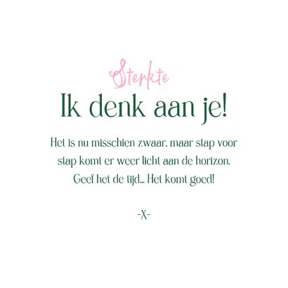 Beterschapskaart bloemen sterkte fleurig ik denk aan je 3