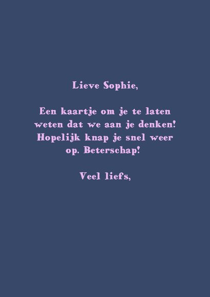 Beterschapskaart boeket met bloemen 3