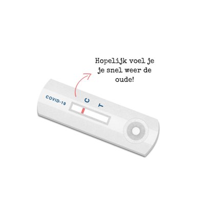 Beterschapskaart corona zelftest positief beterschap 2