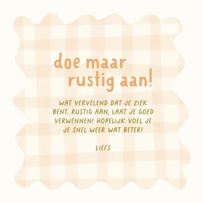 Beterschapskaart doe maar rustig aan met slakje 3