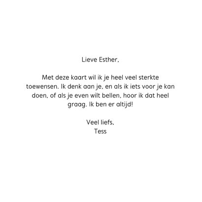 Beterschapskaart een iris voor sterkte 3
