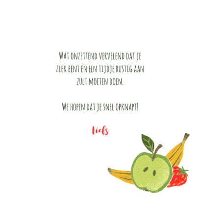 Beterschapskaart fruit abstracte stijl 3