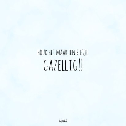 Beterschapskaart gazelle - Voorlopig maar even anti-lopen 2