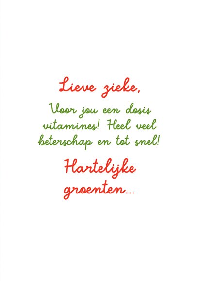 Beterschapskaart 'Hartelijke Groenten' 3