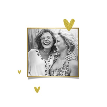Beterschapskaart hip vol met liefde vriendschap goud 2