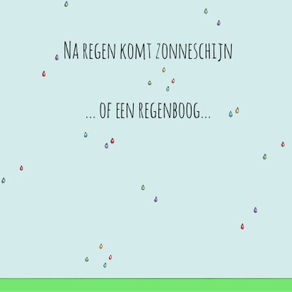 Beterschapskaart kat in de regen(boog) - Sk 3