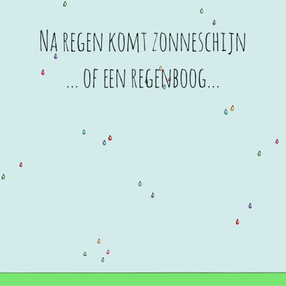 Beterschapskaart kat in de regen(boog) - Sk 3