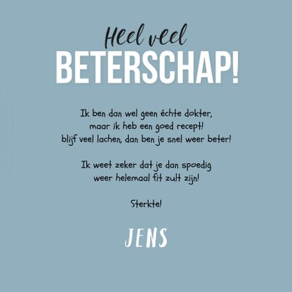 beterschapskaart kikker opkikker kind opbeurend dokter 3