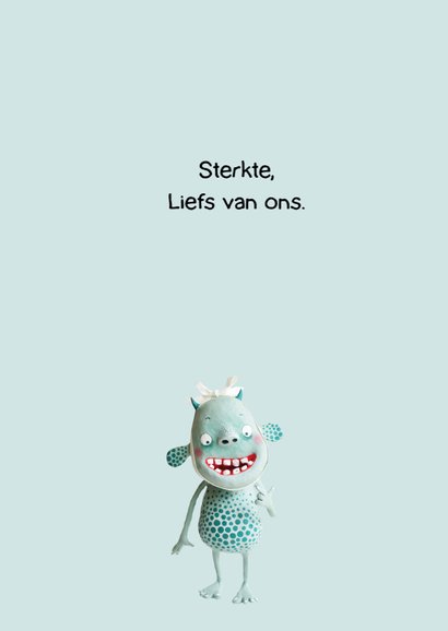 Beterschapskaart kind monster 3