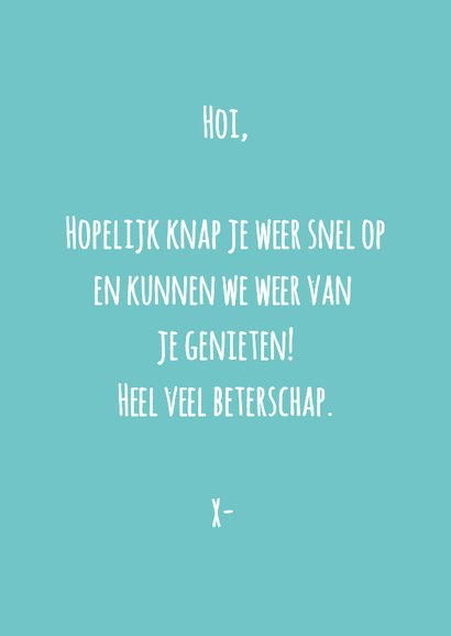 Beterschapskaart kip snel weer kiplekker... 3