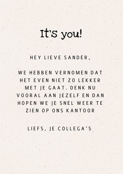 Beterschapskaart Life is Shit right now 3
